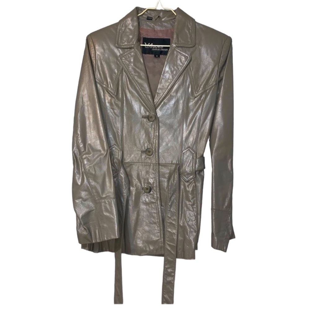 100% Genuine Wilson’s Leather trench coat